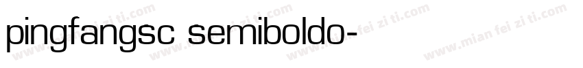 pingfangsc semiboldo字体转换
